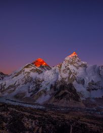 File:Sunset view of Everest.jpg ...