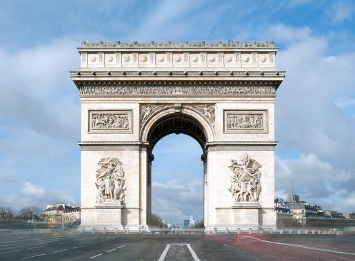 File:Front view of the Arc de Triomphe, Paris 23 February 2016.jpg -  Wikimedia Commons