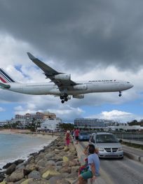 File:Plane watching from Maho Beach, St ...